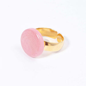 Anillo tagua rosa