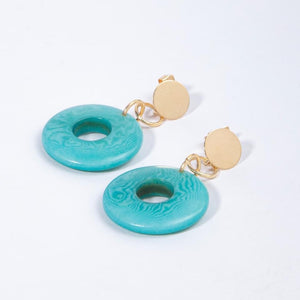 Aretes luna nueva azul