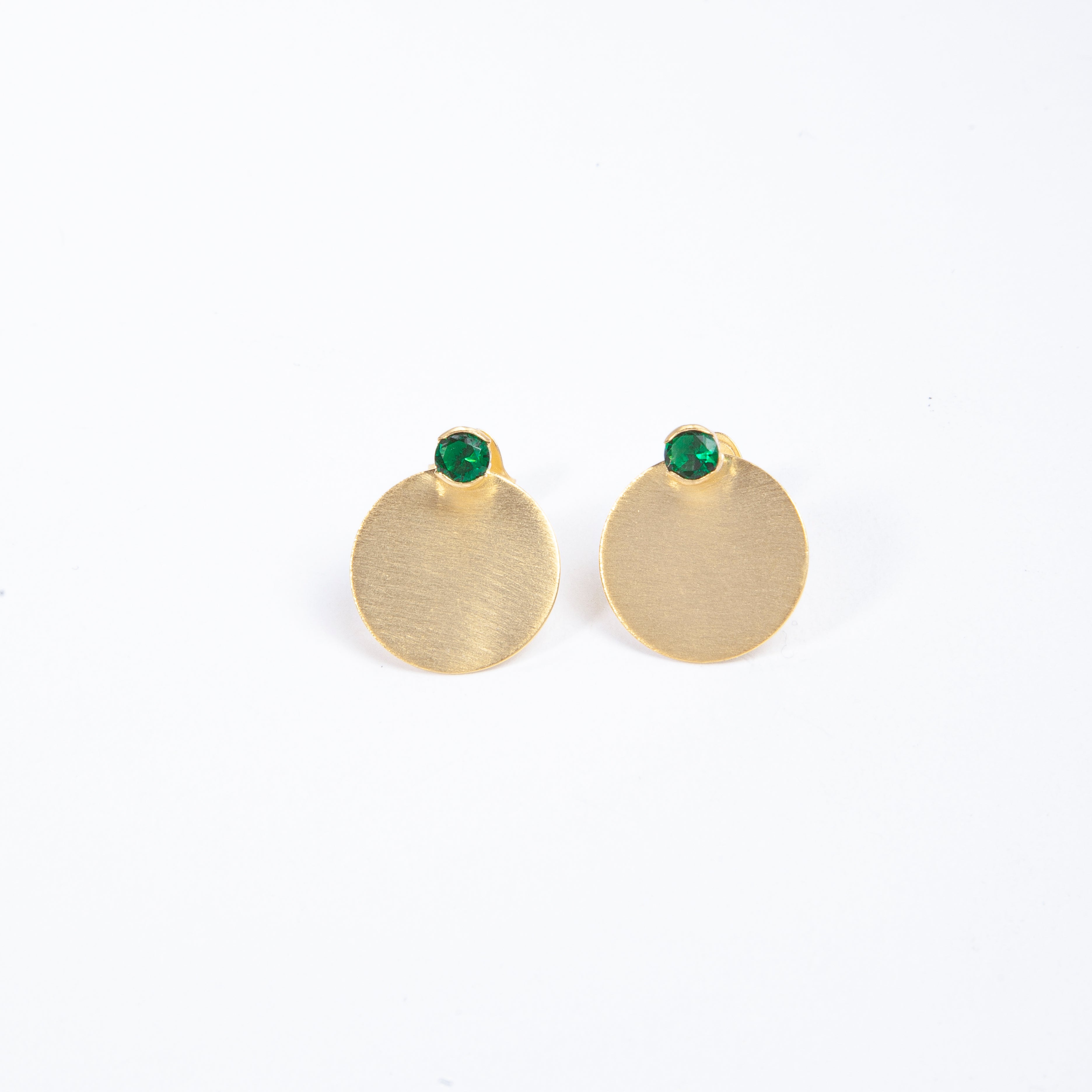 Aretes reflejo verde