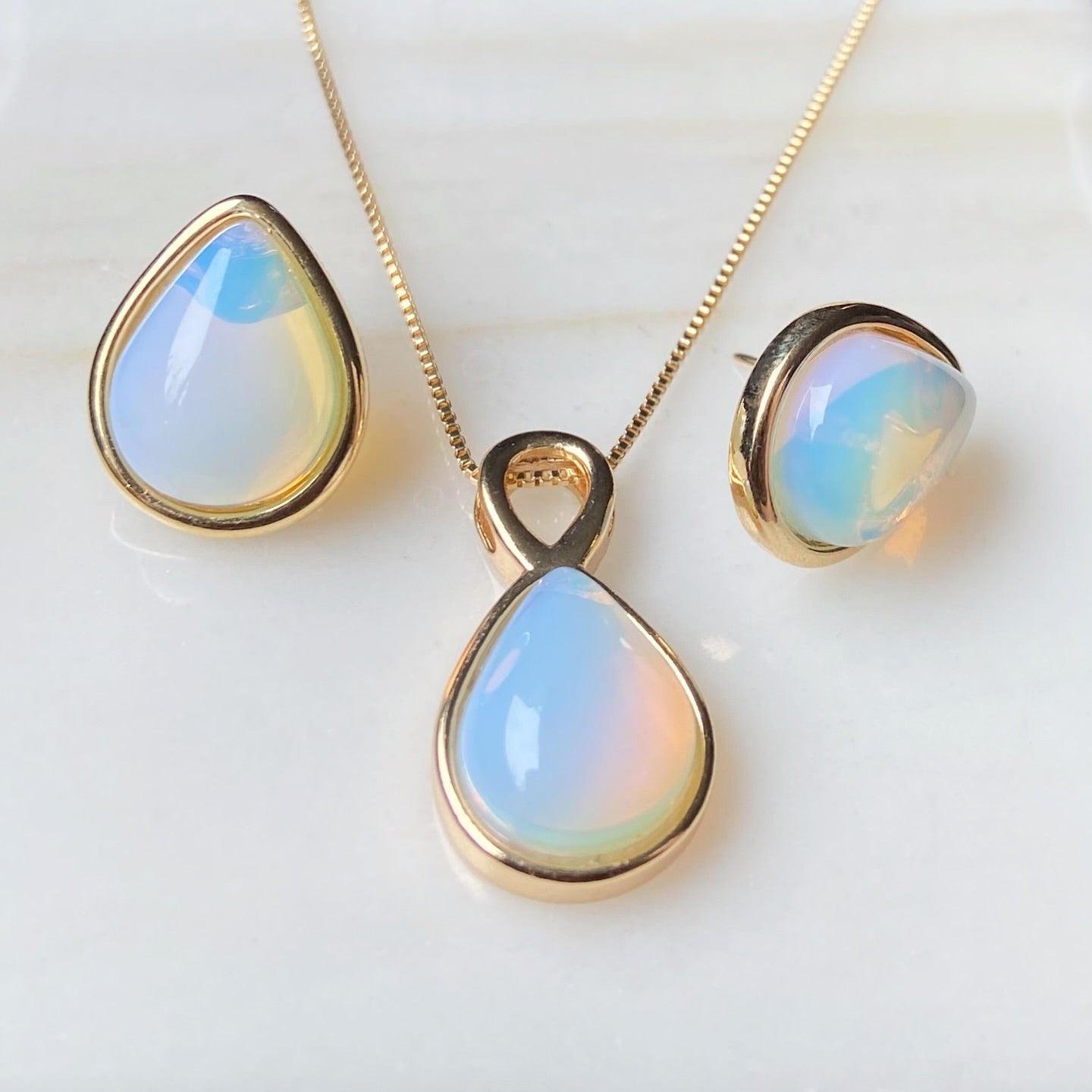 Set piedra de la luna - joyería