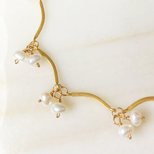 Pulsera aros y miniperlas