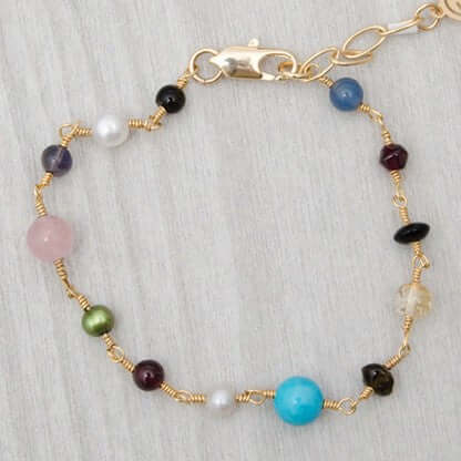 Pulsera multipiedras