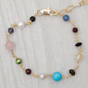Pulsera multipiedras