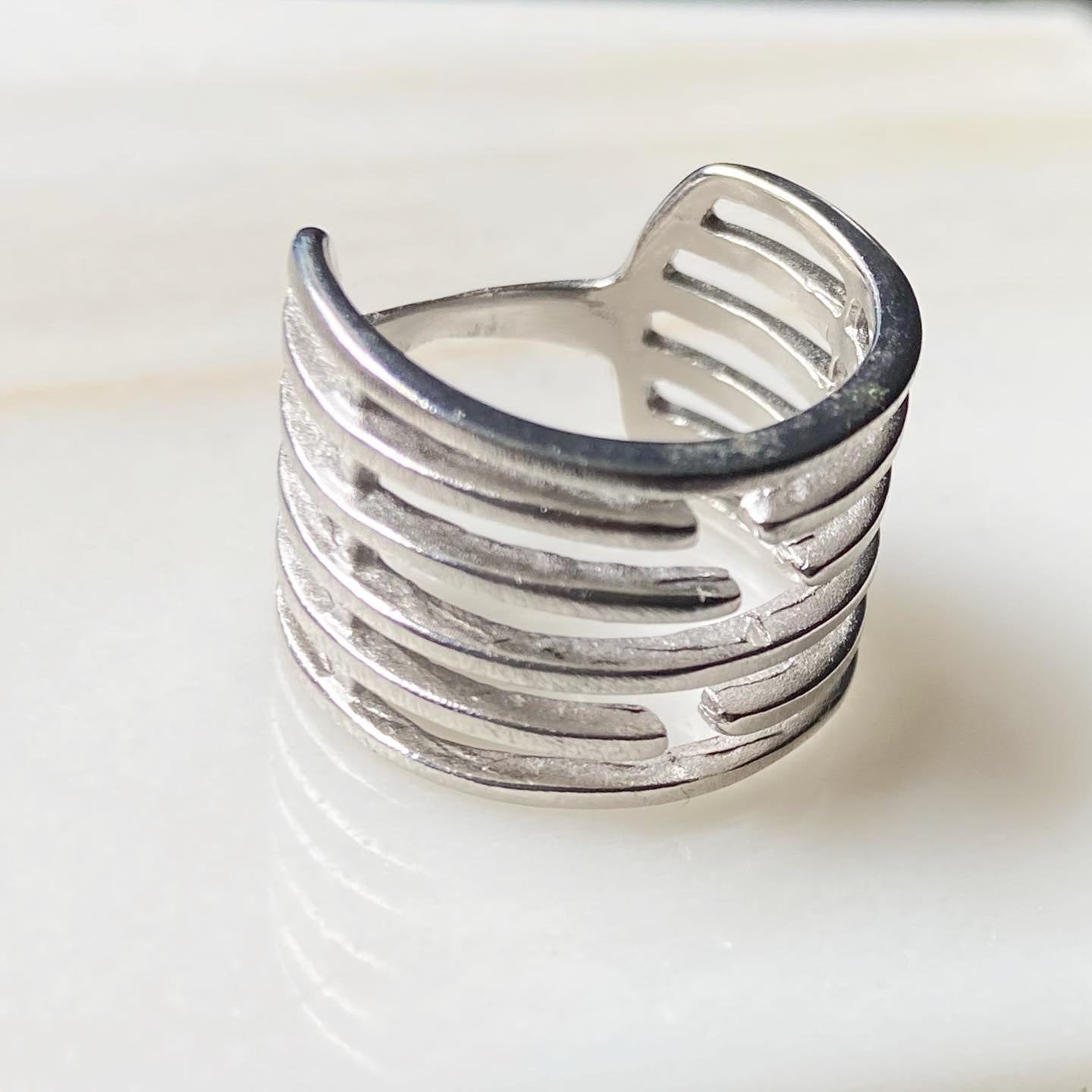 Anillo Laberinto Plata