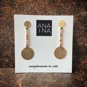 Aretes camino multicolor