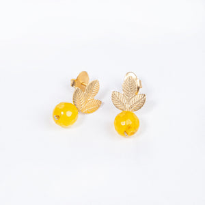 Aretes rama amarilla